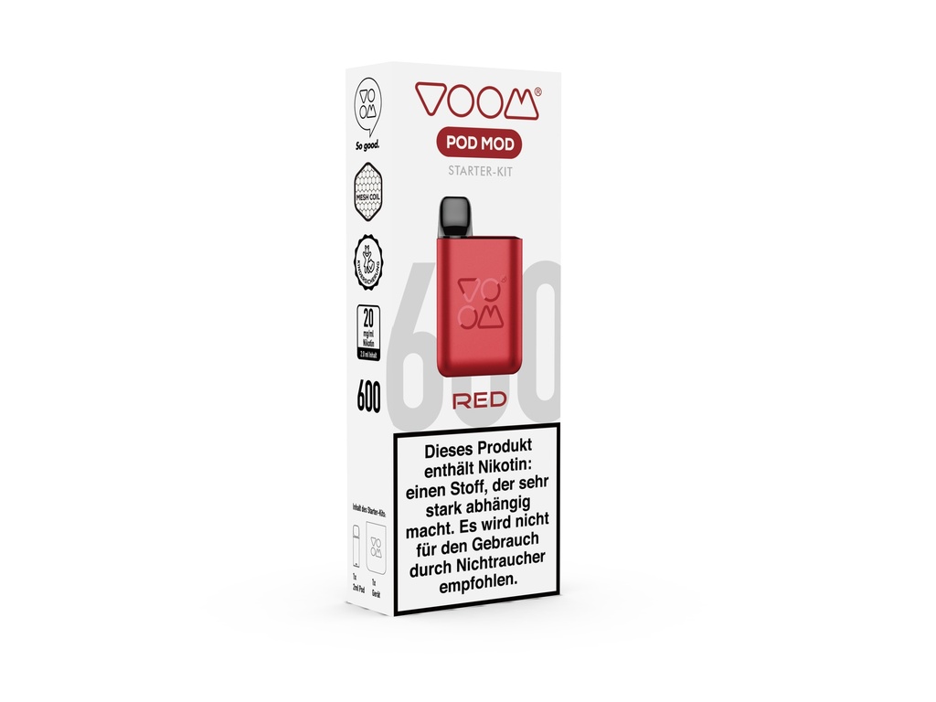 VOOM Pod Mod Red 20mg