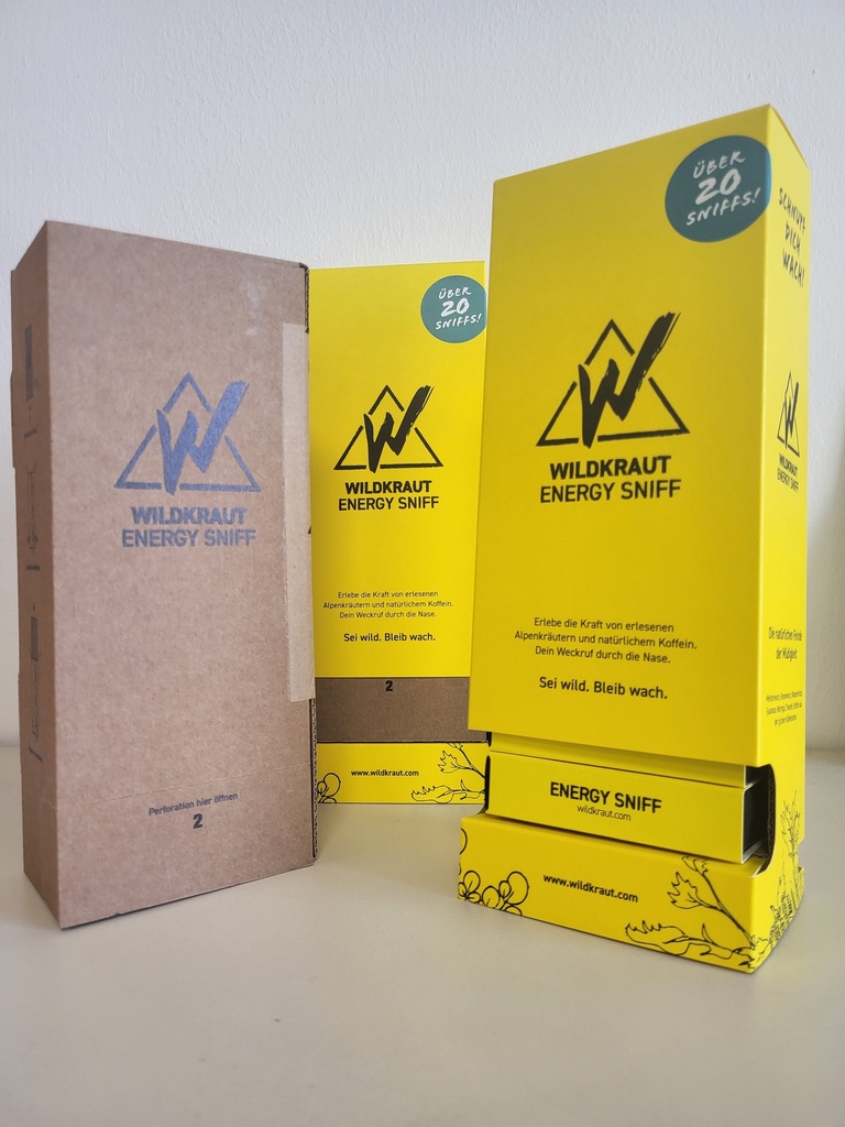 Wildkraut Display Ständer gelb