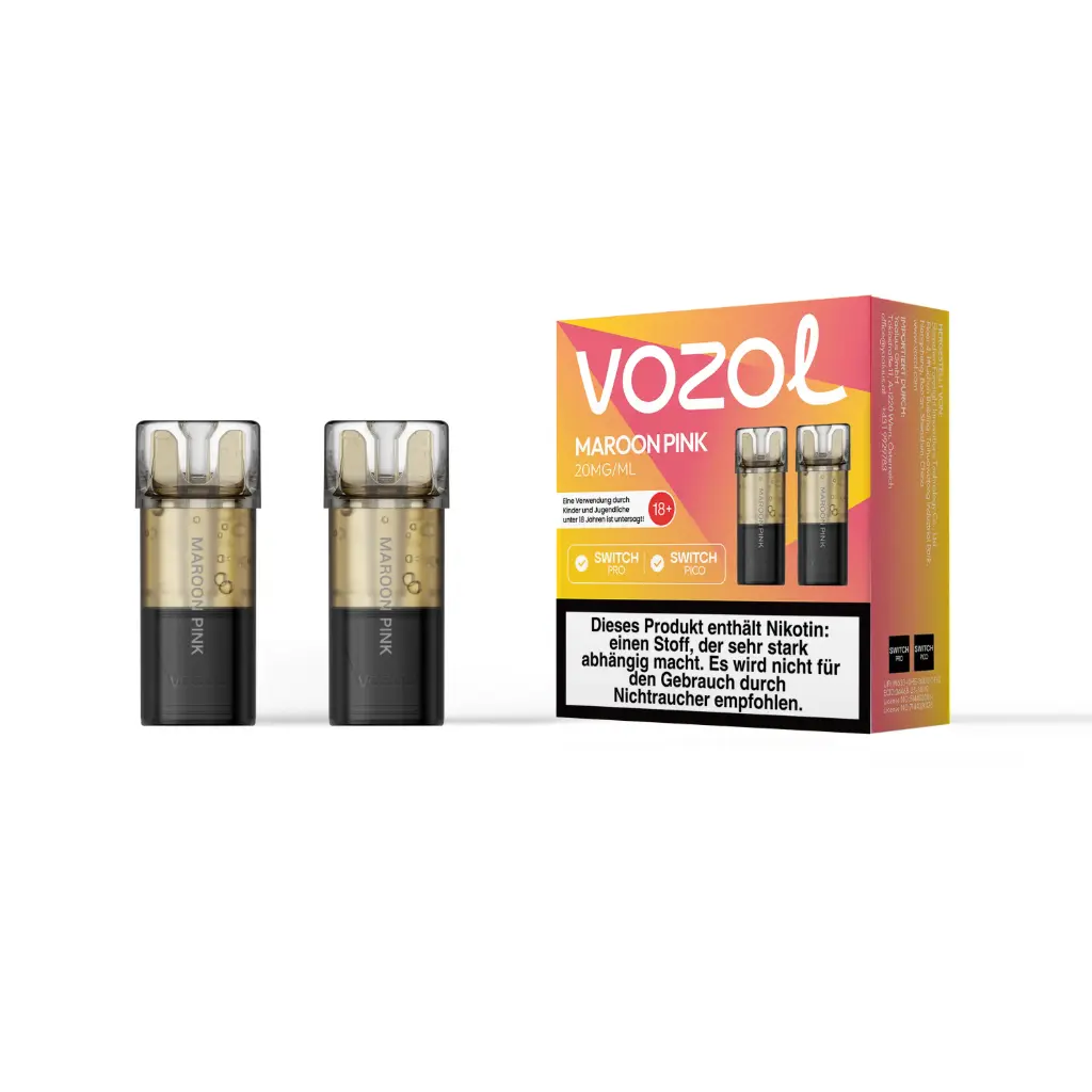 VOZOL Switch Pro Pods Maroon Pink