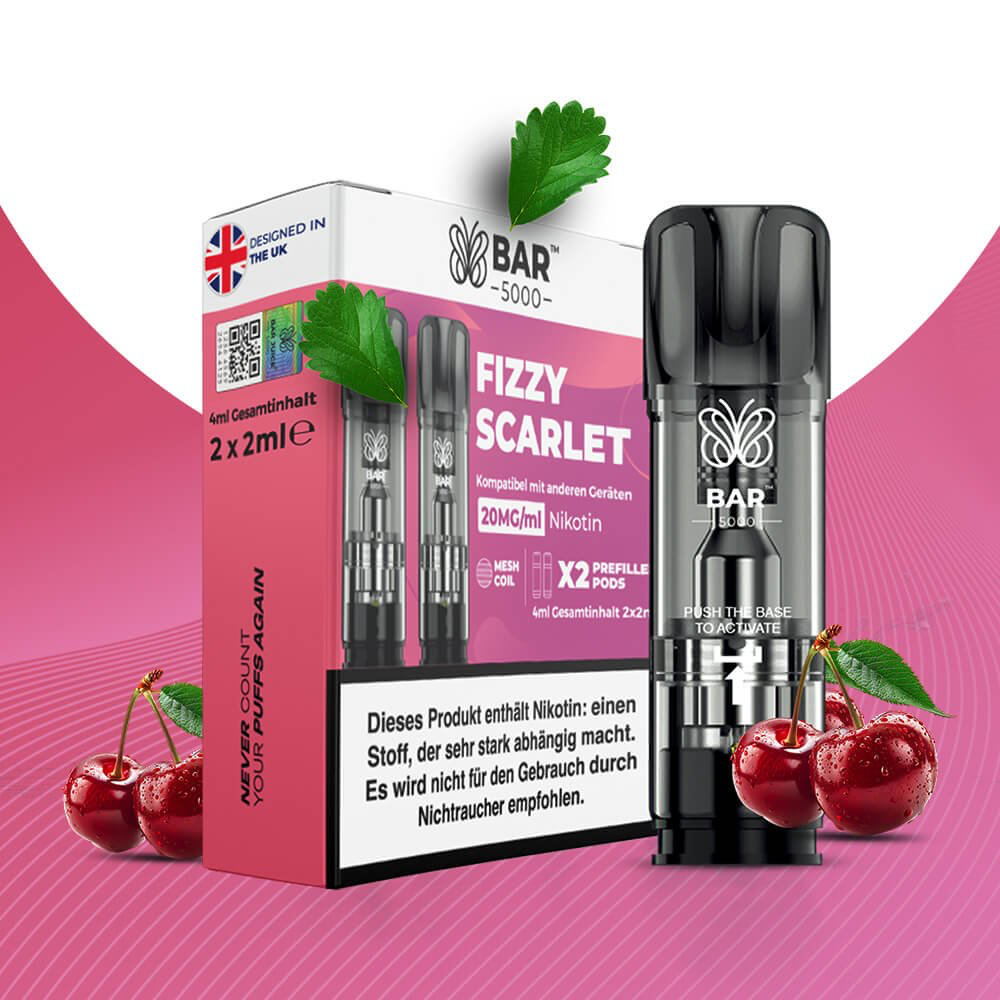 Bar Juice Pod Fizzy Scarlet 20mg