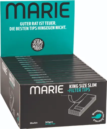 [411 438 221] MARIE King Size Slim + Tips