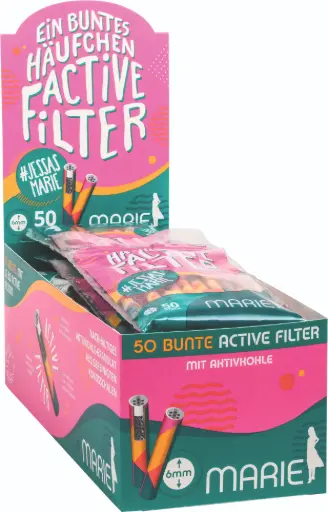 [415 100 116] MARIE Buntes Häufchen Active Filter Beutel Ø 6mm