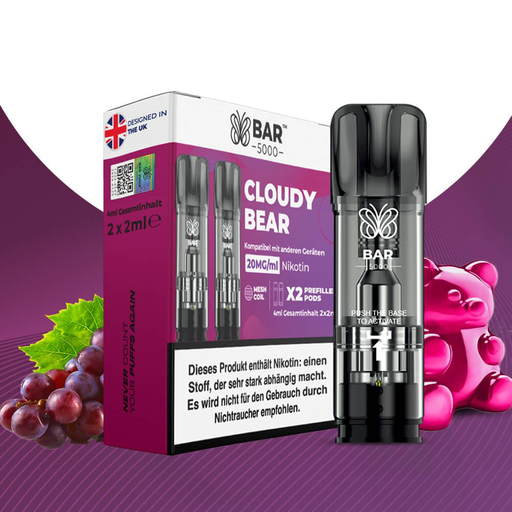 [G-BJP118] Bar Juice Pod Cloudy Bear 20mg
