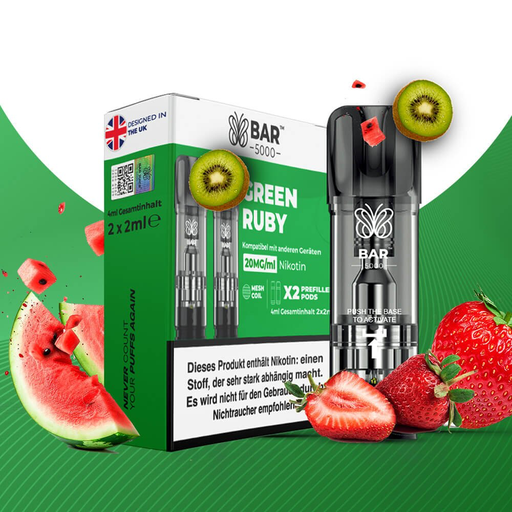 [G-BJP140] Bar Juice Pod Green Ruby 20mg